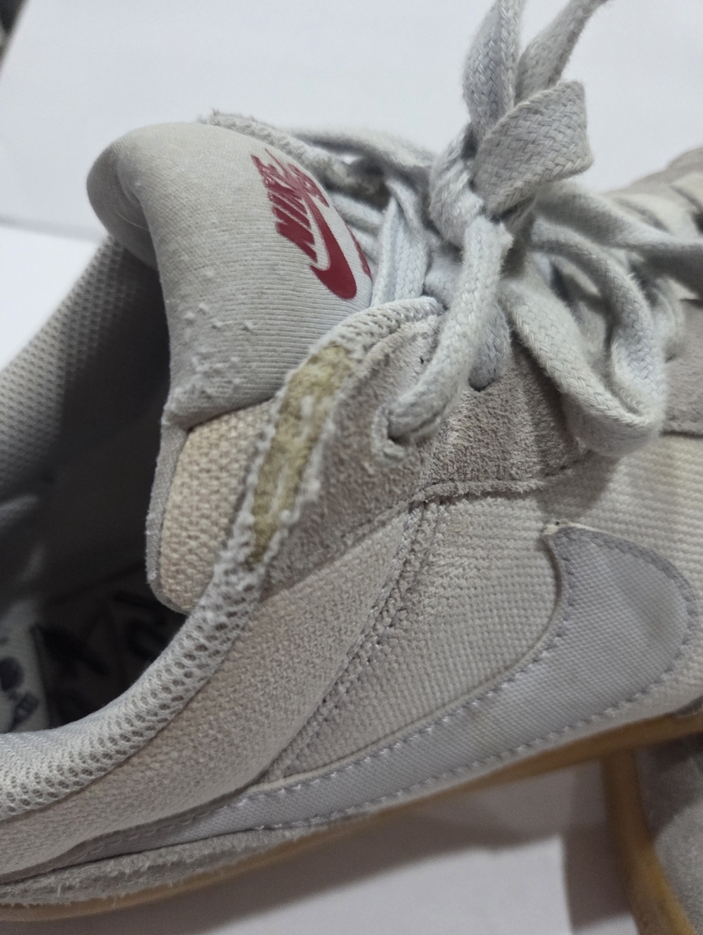 Nike SB Force 58   Men's Light Gray Suede Athletic Sneakers with Gum Sole Sz.12 - Picture 4 of 9